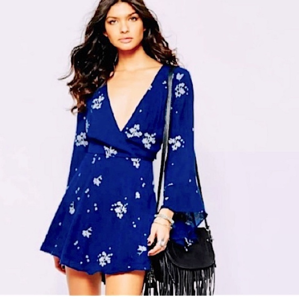 Free People Jasmine Dress navy size 10